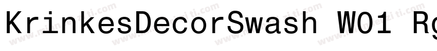 KrinkesDecorSwash W01 Rg字体转换
